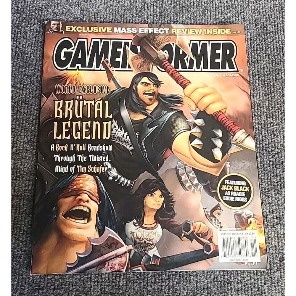 Game Informer Magazine November 2007 Mass Effect Jack Black